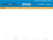 Tablet Screenshot of clinicaremed.com